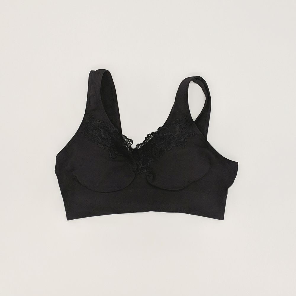 Jms by Hanes black soft bra 1x black